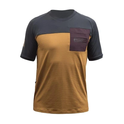 Fresh Trash Men's Horizon Pocket Short Sleeve Jersey Golden/black pánsky cyklistický dres