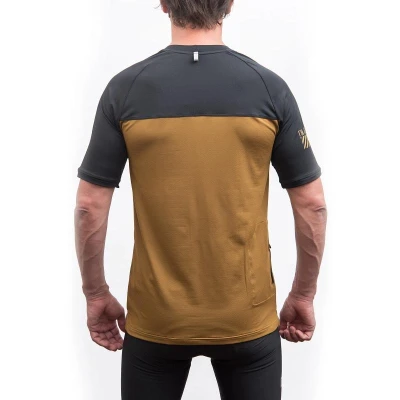 Fresh Trash Men[39]s Horizon Pocket Short Sleeve Jersey Golden/black pánsky cyklistický dres