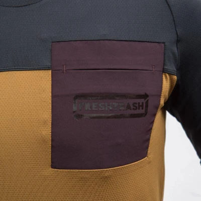 Fresh Trash Men[39]s Horizon Pocket Short Sleeve Jersey Golden/black pánsky cyklistický dres