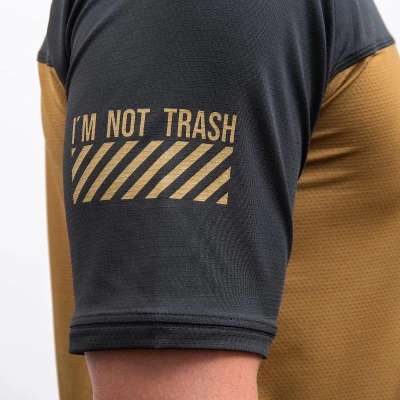 Fresh Trash Men[39]s Horizon Pocket Short Sleeve Jersey Golden/black pánsky cyklistický dres
