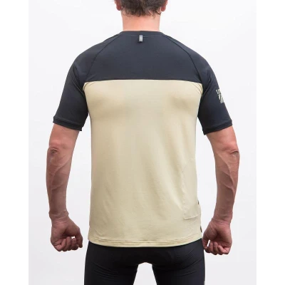 Fresh Trash Men[39]s Horizon Pocket Short Sleeve Jersey Sand/black pánsky cyklistický dres