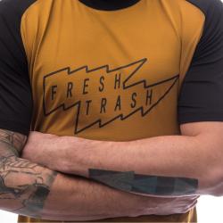 Fresh Trash Men[39]s Horizon Short Sleeve Tee Golden/black pánské tričko
