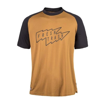Fresh Trash Men's Horizon Short Sleeve Tee Golden/black pánské tričko Fresh Trash Men's Horizon Short Sleeve Tee Golden/black pánské tričko