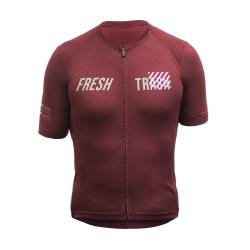 Fresh Trash MEN'S LITE MERINO EVO JERSEY MERLOT RED pánský cyklodres