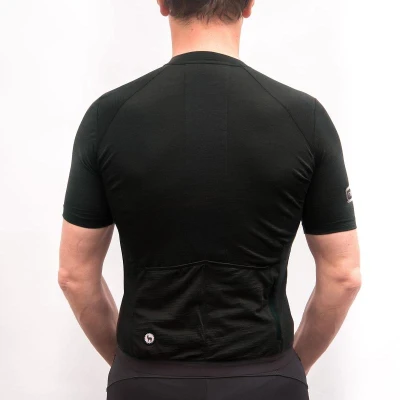 Fresh Trash Men[39]s Lite Merino Evo Jersey True Black pánský cyklodres