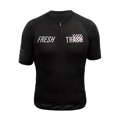 Fresh Trash Men's Lite Merino Evo Jersey True Black pánsky cyklodres