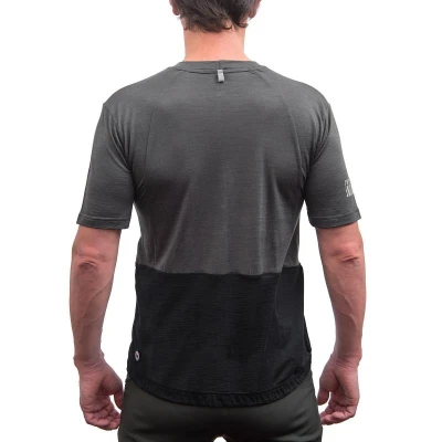 Fresh Trash Men[39]s Lite Merino Pocket Jersey Olive Green/black pánsky cyklistický dres