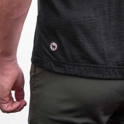 Fresh Trash Men[39]s Lite Merino Pocket Jersey Olive Green/black pánsky cyklistický dres