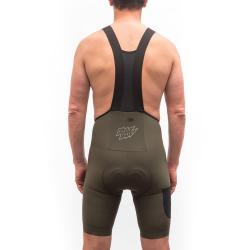 Fresh Trash Men[39]s Signature Bib Shorts Evo Olive Green pánské cyklošortky