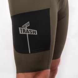 Fresh Trash Men[39]s Signature Bib Shorts Evo Olive Green pánské cyklošortky