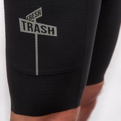 Fresh Trash Men[39]s Signature Bib Shorts Evo True Black pánské cyklošortky