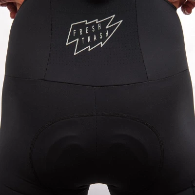 Fresh Trash Men[39]s Signature Bib Shorts Evo True Black pánské cyklošortky
