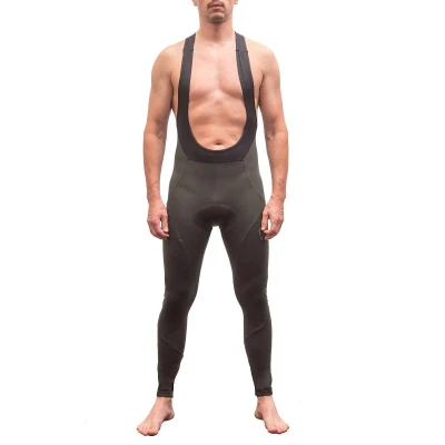 Fresh Trash Mens Signature Thermo Bib Pants Olive Green pánské cyklokalhoty
