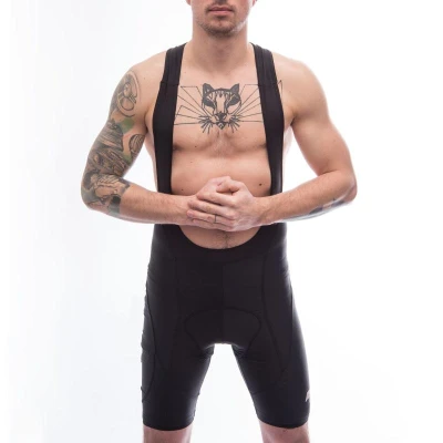 Fresh Trash Mens Signature Bib Shorts True Black pánské cyklošortky