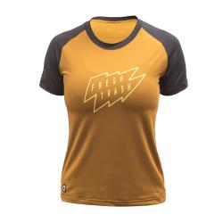 Fresh Trash Women's Horizon Short Sleeve Tee Golden/black dámské tričko