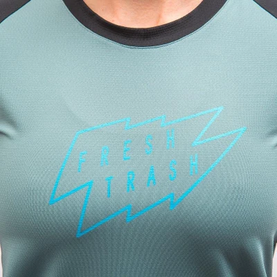 Fresh Trash Women[39]s Horizon Short Sleeve Tee Mint/black dámské tričko