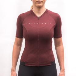 Fresh Trash Women[39]s Lite Merino Jersey Merlot Red dámský cyklodres