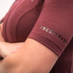 Fresh Trash Women[39]s Lite Merino Jersey Merlot Red dámský cyklodres