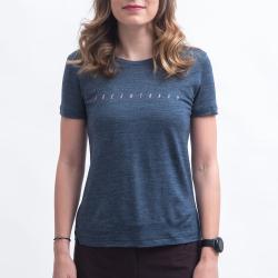 Fresh Trash Women[39]s Merino Tencel Logo Tee Blue dámský cyklodres