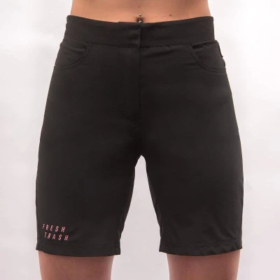 Fresh Trash Women[39]s Rider Shorts True Black dámské cyklošortky