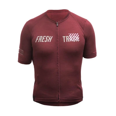 Fresh Trash MEN'S LITE MERINO EVO JERSEY MERLOT RED pánsky cyklodres POUZE M (VÝPREDAJ)