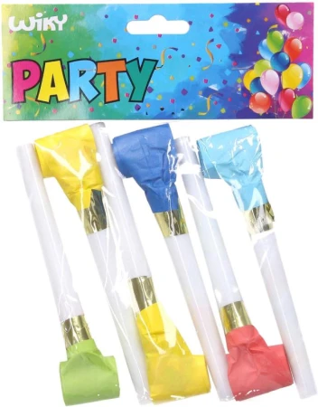 Frkačky Párty barevné set 6ks s konfetami v sáčku plast/karton Frkačky Párty barevné set 6ks s konfetami v sáčku plast/karton