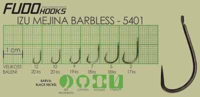 Fudo Hooks Mejina Brl vel. 9 (bal. 19 ks) rybářský háček