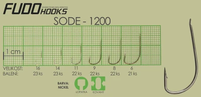 Fudo Hooks Sode vel. 11 rybářský háček (bal. 22 ks)