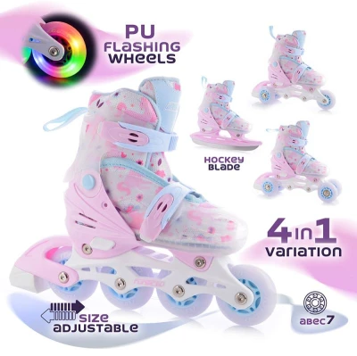 FunActiv ADAPT LED GIRL 4in1 dětské brusle FunActiv ADAPT LED GIRL 4in1 dětské brusle