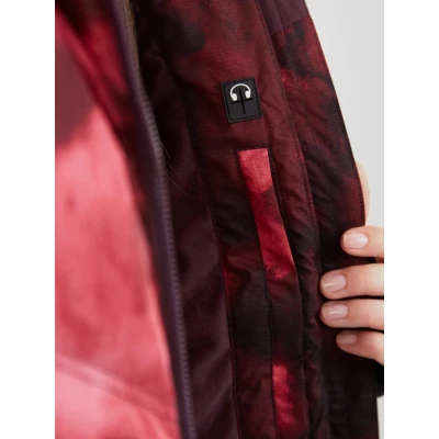 Fundango Elyra Padded Jacket-293-pomegranate dámská lyžařská bunda