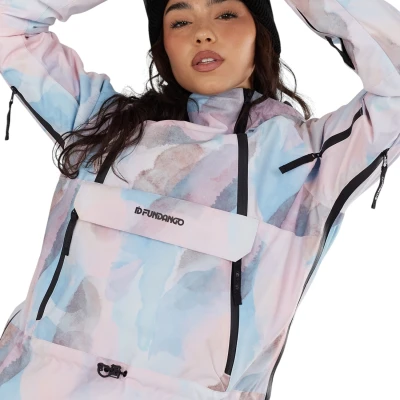 Fundango Hooper ECO Anorak-335- salmon dámský lyžařský anorak