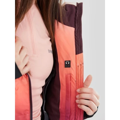 Fundango Pumila Padded Jacket-354-sugar coral 2QAD103 dámská lyžařská bunda