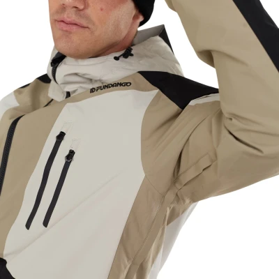 Fundango Rigel ECO 3L Jacket-610- sand pánská lyžařská bunda