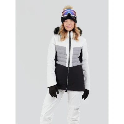 Fundango Salina Padded Jacket-100-white dámská lyžařská bunda
