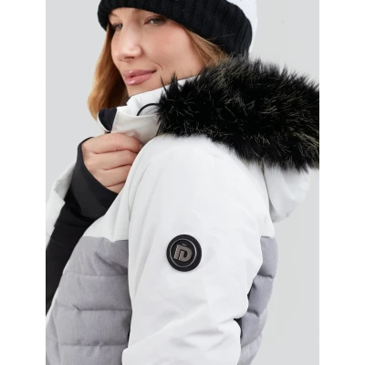 Fundango Salina Padded Jacket-100-white dámská lyžařská bunda