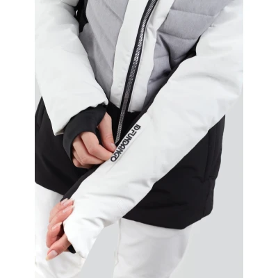 Fundango Salina Padded Jacket-100-white dámská lyžařská bunda