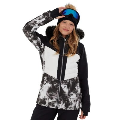 Fundango Salina Padded Jacket-982- grey glacier dámská lyžařská bunda
