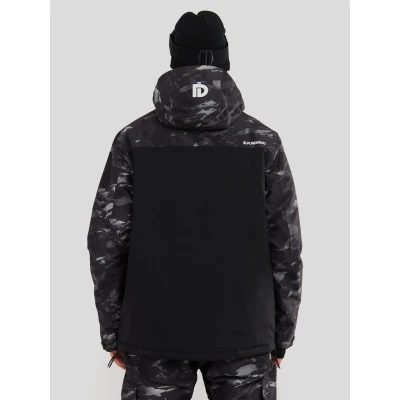 Fundango Tilbury Logo Anorak-893-black camouflage pánský lyžařský anorak