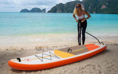 Funwater SUP SUPFW69B 3,35m (oranžovo-bílá) paddleboard set