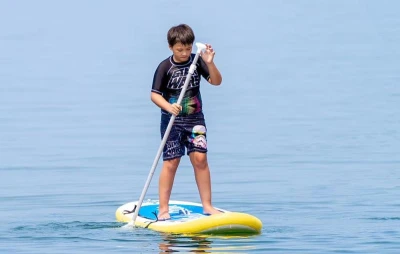 Funwater Tuxedo Sailor 2,4m dětský paddleboard + pádlo (modré)
