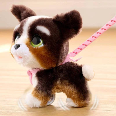 FurReal Wag-A-Lot Bernardýn pes interaktivní na vodítku na baterie Zvuk