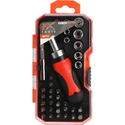 Fx Tools Sada bitů s ráčnou 36 ks