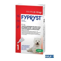 Fypryst spot-on pro psy S 1 x 0,67 ml Fypryst spot-on pro psy S 1 x 0,67 ml