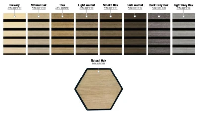 G21 Akustický panel 270x60,5x2,1 cm, přírodní dub
