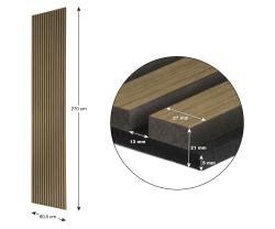 G21 Akustický panel 270x60,5x2,1 cm, teak