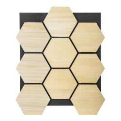 G21 Akustický panel 81,5x66,5x2,1 cm plástev, přírodní dub G21 Akustický panel 81,5x66,5x2,1 cm plástev, přírodní dub