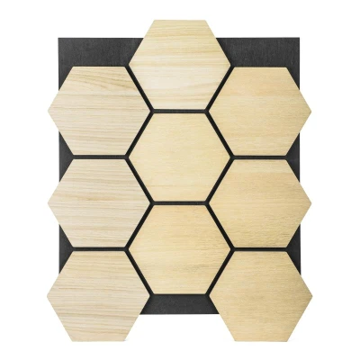 G21 Akustický panel 81,5x66,5x2,1 cm plástev, přírodní dub G21 Akustický panel 81,5x66,5x2,1 cm plástev, přírodní dub