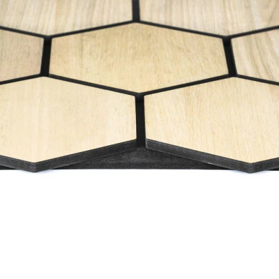 G21 Akustický panel 81,5x66,5x2,1 cm plástev, přírodní dub