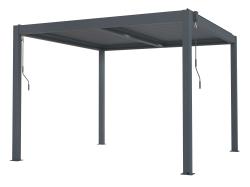 G21 Bioklimatická pergola Austin 3x3 m, antracitová hliníková