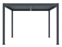 G21 Bioklimatická pergola Austin 3x3 m, antracitová hliníková